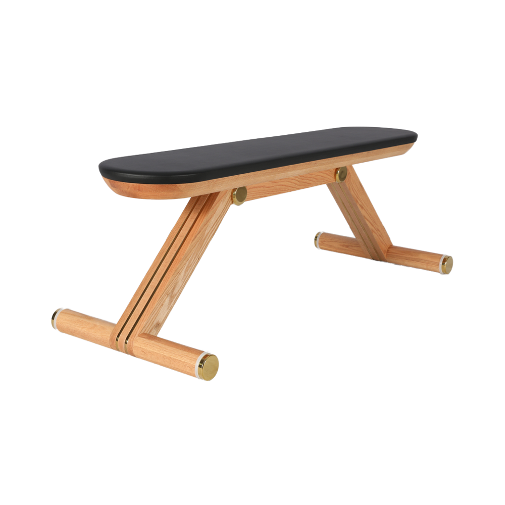 Flat wooden training bench from the workshop