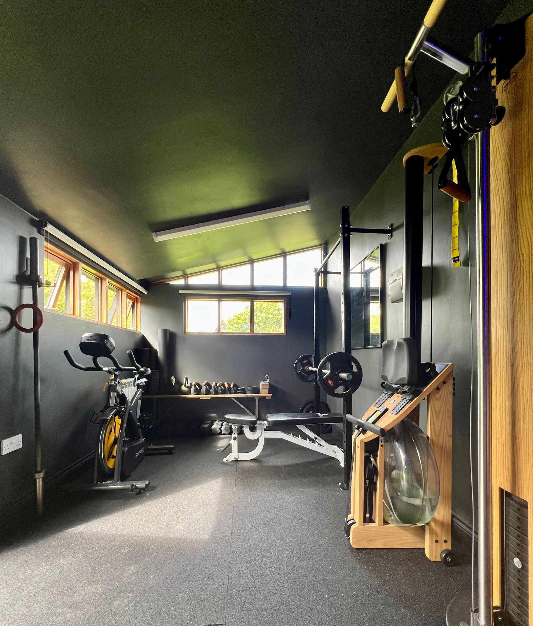 A bespoke private gym build, in progress
